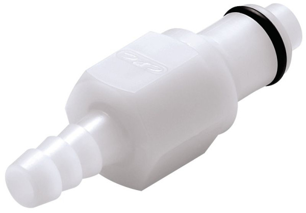 Bürkle Schnellverschluss- Kupplungen NW 6,4 mm, Vaterteile, Schlauchnippel mit Schlauchtüllen POM, Innen-Ø: 8 mm, ohne Ventil, 8771-1050