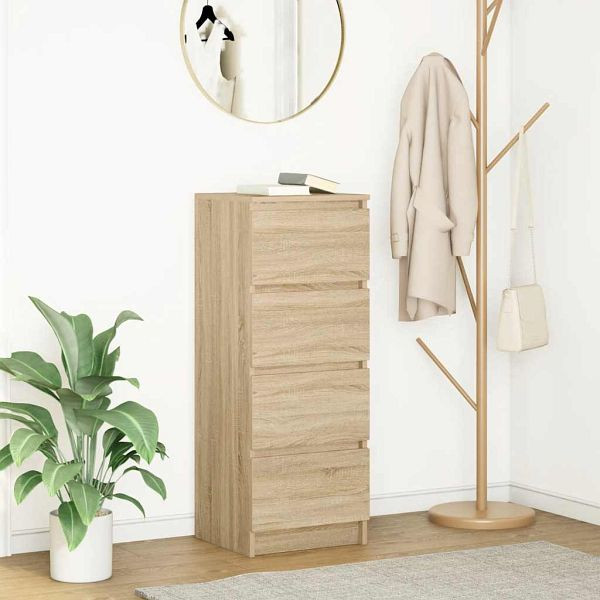 vidaXL Sideboard Sonoma-Eiche 37,5x35x99 cm Holzwerkstoff, 861699