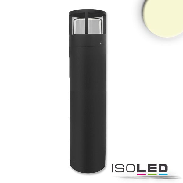 ISOLED LED Wegeleuchte Poller-5, 70cm, 6W, sandschwarz, warmweiß, 114281