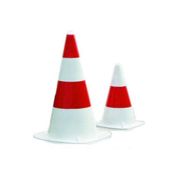 Stein HGS Leitkegel aus Kautschuk, Little / 330 mm / 0,9 kg, Gewichtsklasse 3, Farbe: weiß-rot, 11782