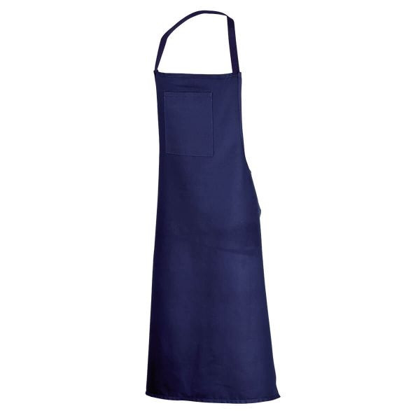 L+D TISCHLERSCHÜRZEN blau mit Brustinnentasche und Bändern, 80 x 100 cm, VE: 10 Stück, 2583