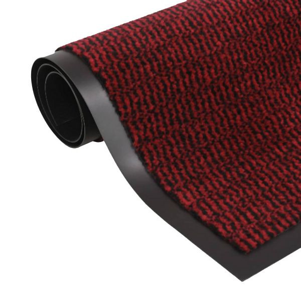 vidaXL Schmutzfangmatte Rechteckig Getuftet 120x180 cm Rot, 132720