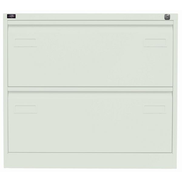 Bisley LIGHT Hängeregistraturschrank LIGHT, doppelbahnig, 2 HR-Schubladen, 644 portland, CDF2644