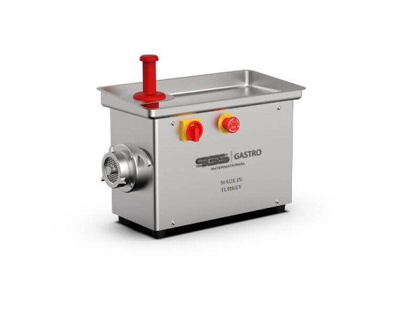 SGS Gastro Abnehmbarer Elektro Fleischwolf aus Edelstahl - 100 kg/h - 550 Watt, BPKM12M