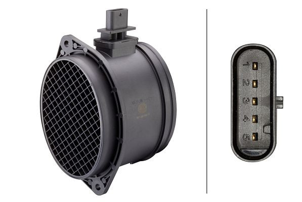 HELLA Luftmassenmesser, 5-polig, Rohrstutzen, 8ET 358 095-701