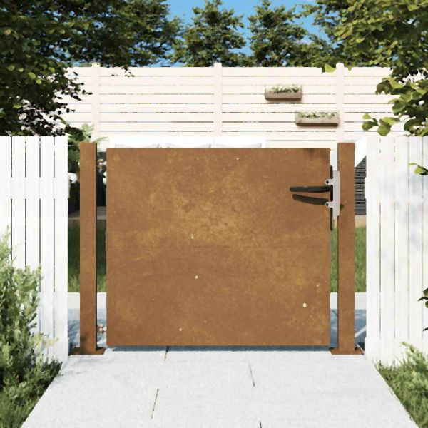 vidaXL Gartentor 105x80 cm Abmessung Cortenstahl, 153262