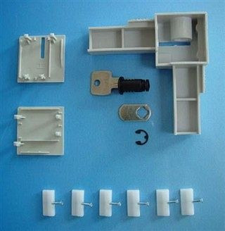 NordCap Schloss-Satz, komplett mit Schrauben, Zylinder und 1 Schlüssel, 412442002