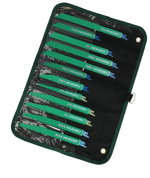 HiKOKI Säbelsägeblatt Set Rolltasche 12-tlg., 752049
