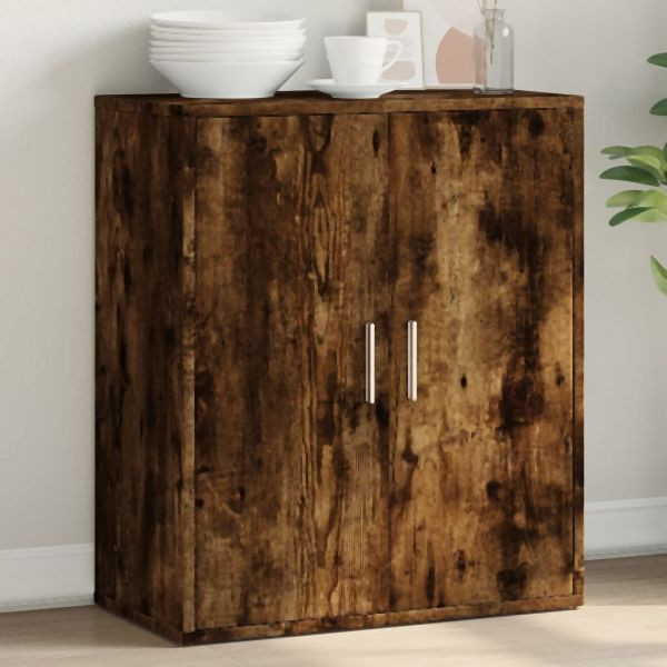 vidaXL Sideboard Räuchereiche 60x31x70 cm Holzwerkstoff, 840461