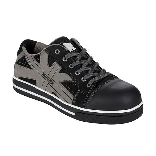 RUNNEX S3-Sicherheitshalbschuhe SportStar, schwarz/grau, Größe: 47, VE: 1 Paar, 5342-47