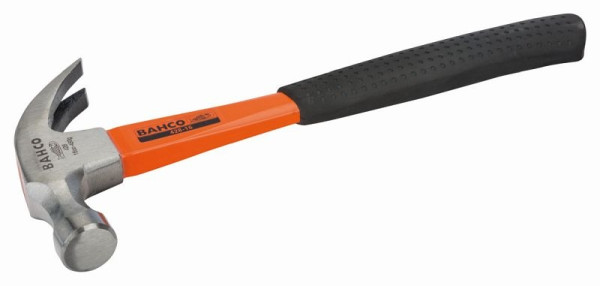 Bahco Klauenhammer, Fiberglasstiel, 800 g, 330 mm, Kopf 28 x 130 mm, 428-16