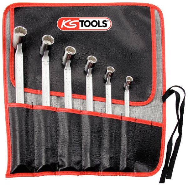 KS Tools Doppel-Gelenkschlüssel-Satz, 6-teilig, 517.0310