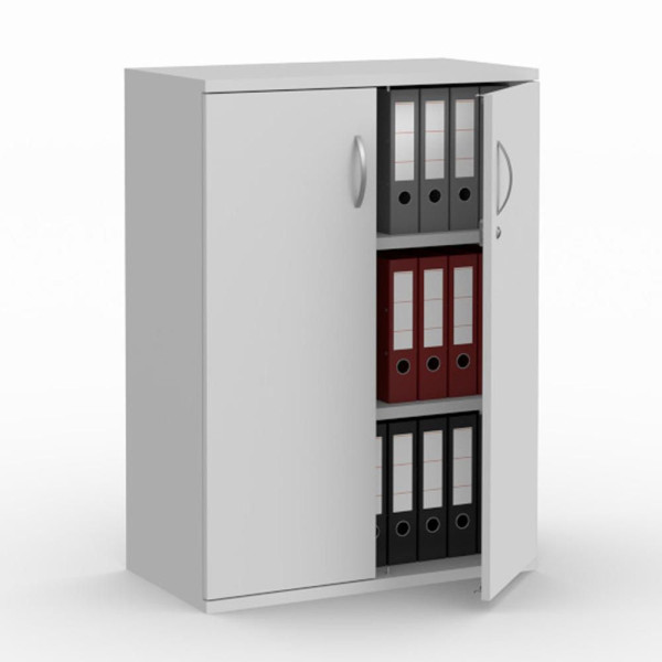 Deskin Flügeltürenschränke MULTI M pro, Dekor lichtgrau, B 800 x H 1140 x T 420 mm, 270129