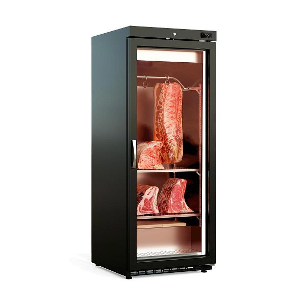 Vaiotec TOPLINE Reifeschrank Dry-Ager Schwarz, 240 Liter, 55 kg Fleisch, Breite: 600 mm, 11674