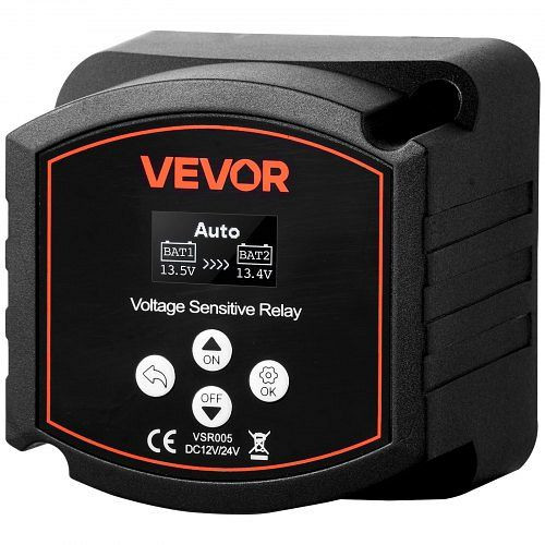 VEVOR Trennrelais 12V 300A, Doppelbatterie-Isolator mit LCD, für Lithium- & Blei-Säure-Batterien, Auto, LKW, Wohnmobil, Boot, SDCGLJDQDJQS8Q4OL001V9