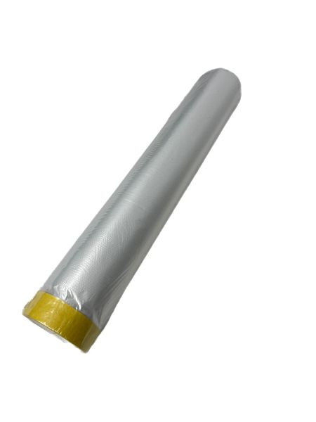 VaGo-Tools Abdeckfolie mit Malerkrepp Masker Tape 2400mm x 16m, VE: 5 Stück, 401-2400-16x5_yv