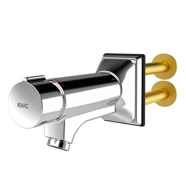 KWC Wandbatterie, F5, hydraulisch gesteuert, Schrägauslauf, Mischer, Hinterwandmontage, 2030071618
