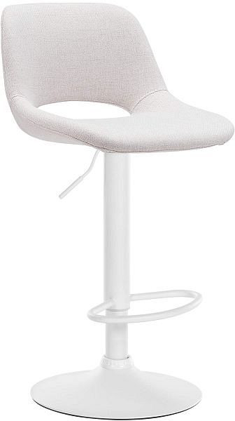 CLP Barhocker Camden Stoff weiß, creme, 324152, 4255716320621