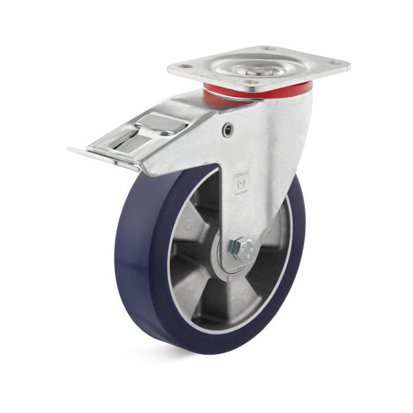 Torwegge Lenkrolle mit Doppelstopp, L-IM-EPUA-125-, 0026823