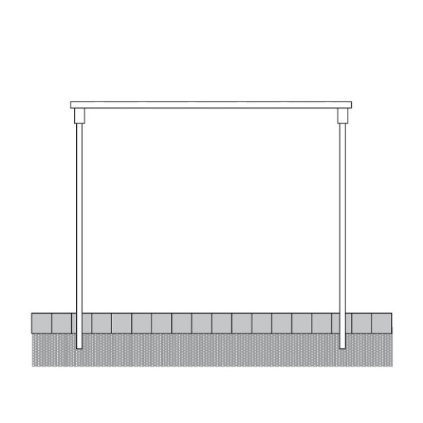 Stein HGS Teppichklopfgerüst ohne Haken, 3500 mm, Rohrdurchmesser: 60 mm, 419.4735