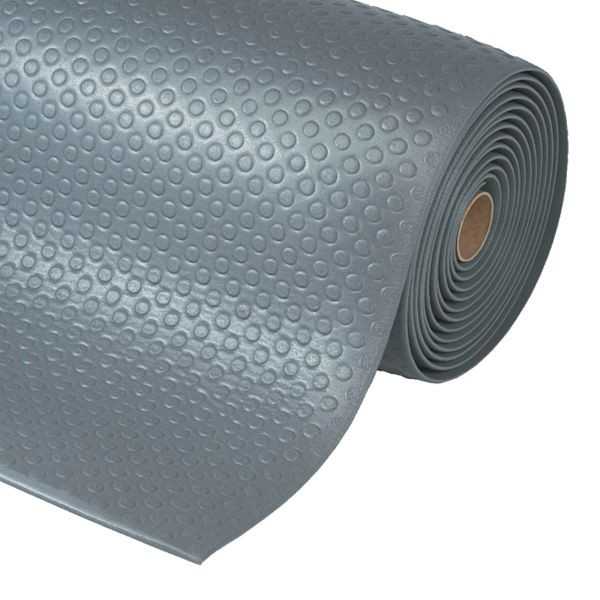 Notrax Bubble Sof-Tred Arbeitsplatzmatten Ergonomie Anti- Ermüdung 417, Grau, 60cm x 18.3m, 417R0024GY