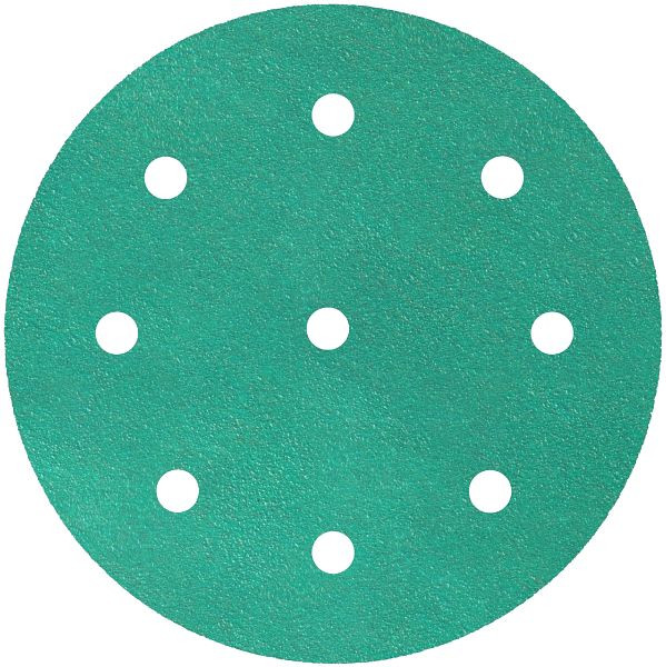 Klingspor FP 77 K Scheiben kletthaftend wirkstoffbeschichtet, 125 mm Korn 320 Lochform GLS27, mit Filmunterlage, VE: 100 Stück, 353166