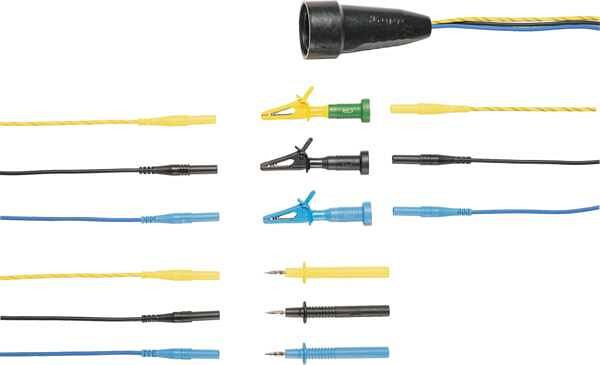Gossen Metrawatt Kabel-Set zum anschluss von Prüfgeräten ans Netz, KS13, GTY3624065P01