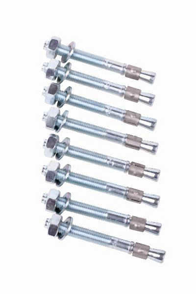 RAMBOWL Montageset 8 Bodenanker, verzinkt, PFIX3, 4250912305755