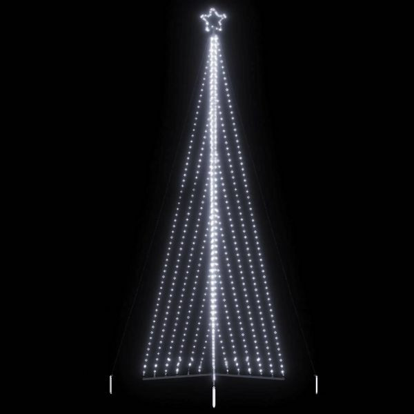 vidaXL Weihnachtsbaum-Beleuchtung 789 LEDs Kaltweiß 476 cm, 4016445