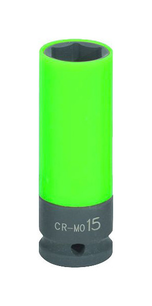 KS Tools 1/2" Alu-Felgen Kraft-Stecknuss robust, lang, 15mm, 515.1072