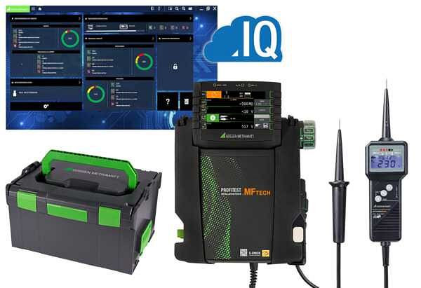 Gossen Metrawatt Prüfgeräte-Set zur Wiederholungsprüfung nach DIN VDE 0105-100, Wirksamkeit von Schutzmaßnahmen an elektrischen Anlagen, M537B