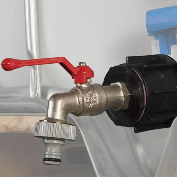 NOOR Ersatzhahn für IBC Tank Hahn inklusive Gardena Adapter, 045ERSATZHAHN