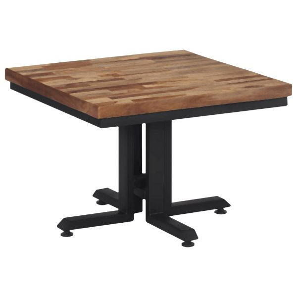 vidaXL Couchtisch 55x55x40 cm Recyceltes Massivholz Teak, 358516