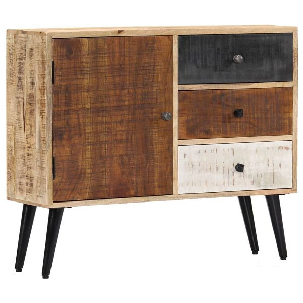 vidaXL Sideboard 88×30×73 cm Mango-Massivholz, Luxus, 282876