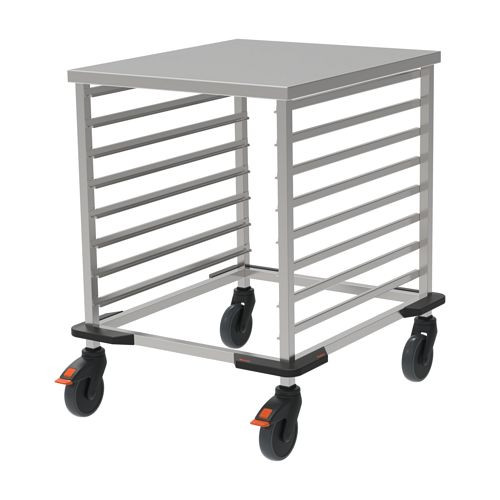 Rieber GN-Regalwagen 2/1 niedrig - Stoßecken, Höhe 845 mm, 88040106