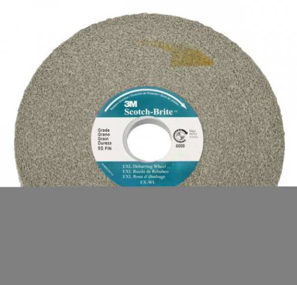 3M Scotch-Brite EXL Entgratungs-Kompaktscheibe XL-WL, 304 mm x 25,4 mm x 127 mm, 9S FIN, 7000046073