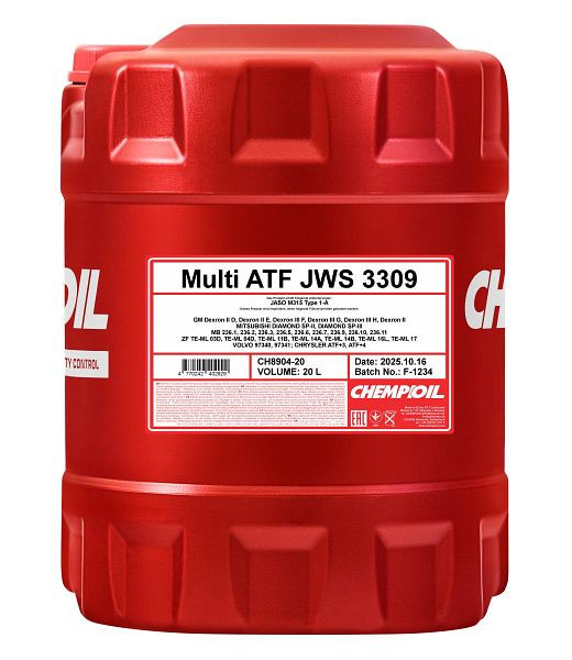 CHEMPIOIL Getriebeöl 8904 Multi ATF, VE: 20 l, CH8904-20