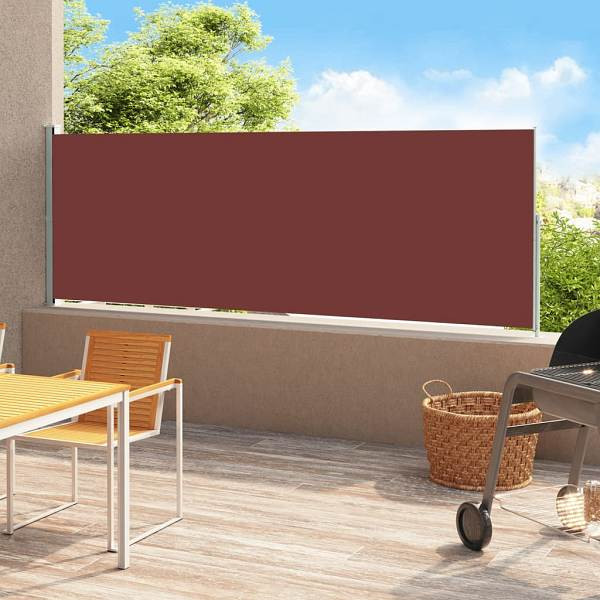vidaXL Seitenmarkise Ausziehbar 180x500 cm Braun, 313408