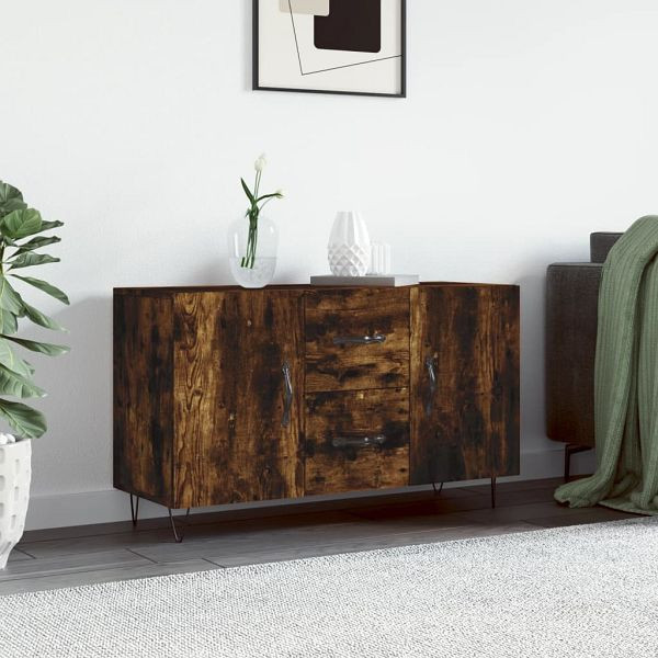 vidaXL Sideboard Räuchereiche 100x36x60 cm Holzwerkstoff, 828169