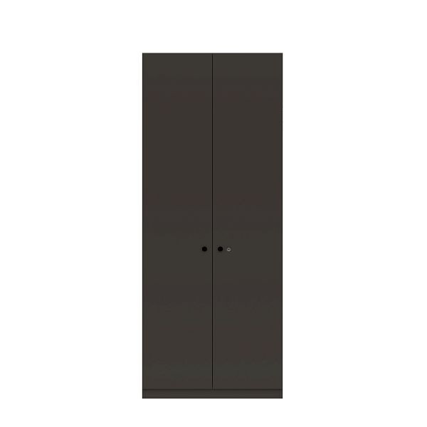 Bisley Flügeltürenschrank Pren, Mit Zylinderschloss, 4 Fachböden für 5 OH, H 1970 x B 800 x T 500 mm, 062 sanftes schwarz, PNC08194SL062