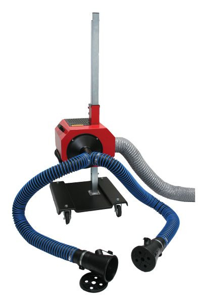 Busching Abgasabsauggerät-Mobil Doppelendrohr-KIT, 0,55KW, 220V, 2800U, min, ca.500 cbm/h, 50003