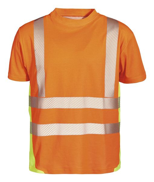 PKA Warnschutz T-Shirt Mischgewebe, 160 g/m², orange/gelb, Größe: L, VE: 5 Stück, WATM-OGE-004