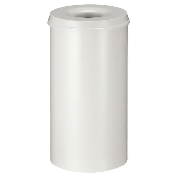 STEIN HGS Feuerlöschender Papierkorb, grauweiß (R9002), 50 Liter, 83729.0019