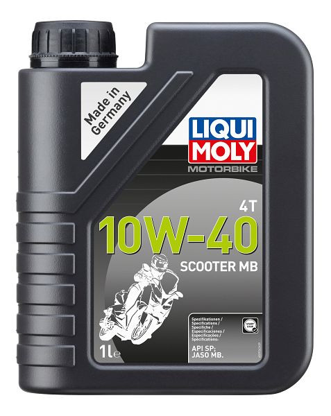 LIQUI MOLY Motoröl Motorbike 4T 10W-40 Scooter MB, Kanister Kunststoff, VE: 1 Liter, 20832