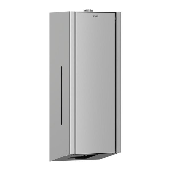 KWC Seifenspender, EXOS, opto-elektronisch gesteuert, Edelstahl, 120x325x120 mm, benötigt vier 1,5 V Batterien Typ AA, 800 ml Nachfüllbehälter, 3600008772