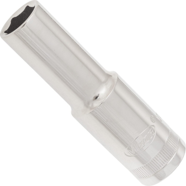 VIGOR Steckschlüsseleinsatz, lang, Vierkant hohl 12,5 mm (1/2 Zoll), Außen-Sechskant Profil, 12 mm, V2581N