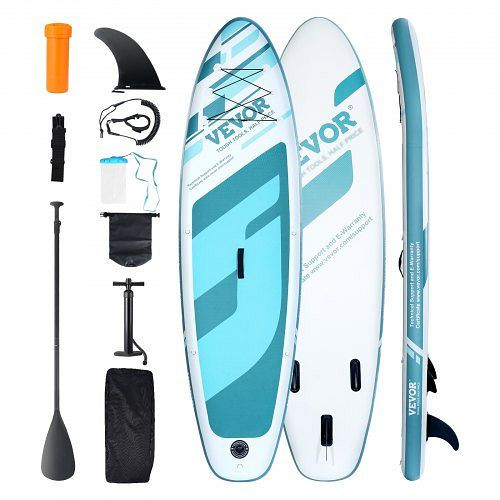 VEVOR Aufblasbares Stand-Up-Paddle-Board 10,6' Sup SurfBoard mit Paddel-Zubehör, CQJBPTKPTKBLK22QNV0