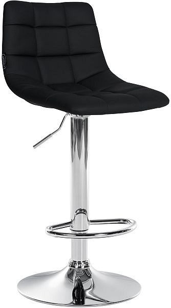 CLP Barhocker Jerry Kunstleder chrom, schwarz, 322554