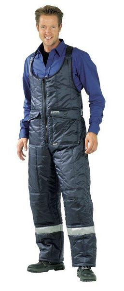 Planam Kühl-/Gefrierhaus Kühlhaus Latzhose, marine, Innenfutter rot, Größe XXL, 5123060