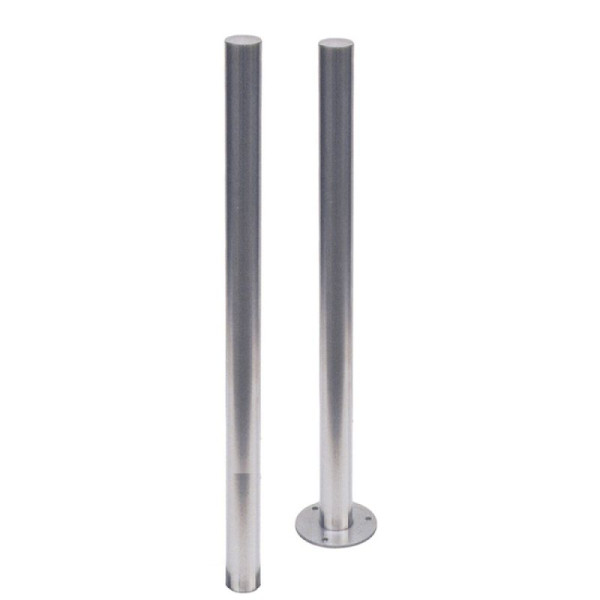 Stein HGS Absperrpfosten -Bollard-, feststehend, zum Aufdübeln, mit Bodenplatte Ø 120 mm, 1 Öse, 4062p-1